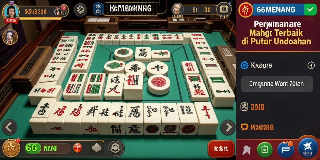 Screenshot gameplay Mahjong yang mendebarkan dari 66MENANG.