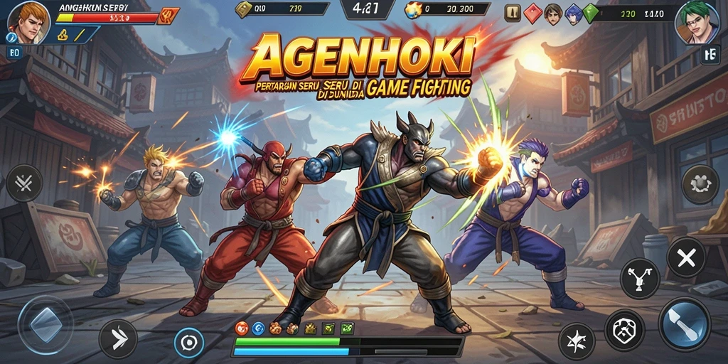 Tampilan gameplay AGENHOKI yang mendebarkan dalam pertarungan penuh aksi.