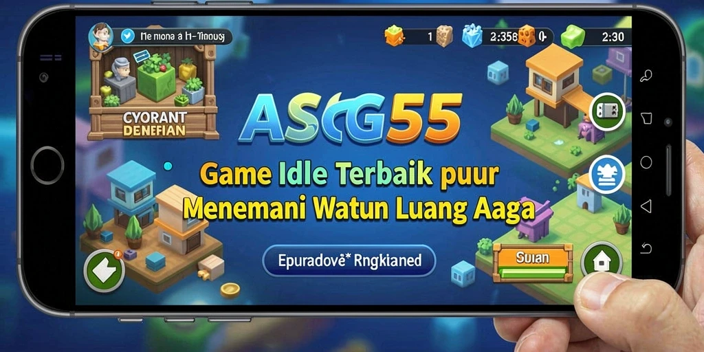 Tampilan gameplay ASG55 dengan fitur Idle yang menarik.