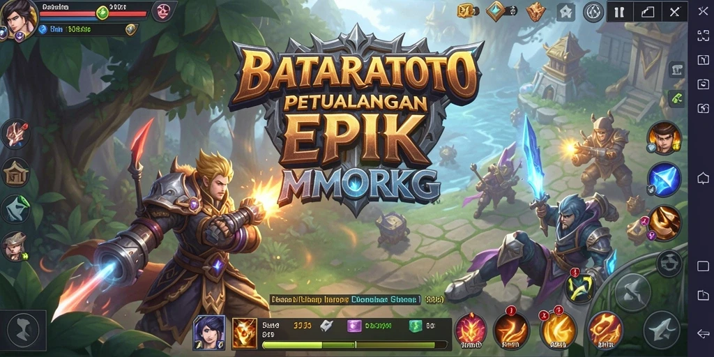 Screenshot menampilkan pertempuran epik dalam BATARATOTO yang mendebarkan.