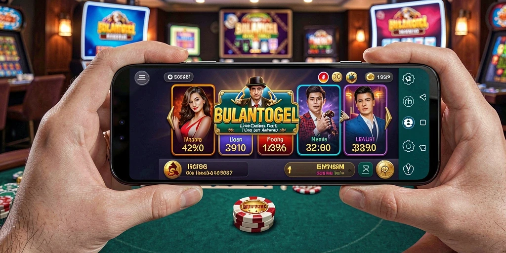 Screenshot gameplay Live Casino BULANTOGEL yang mendebarkan dan interaktif.