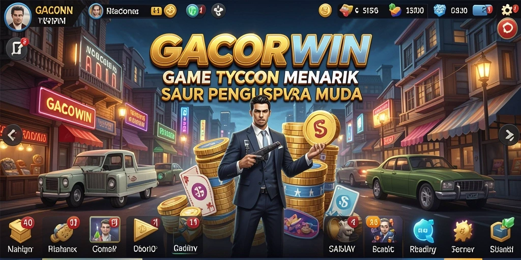 Screenshot utama GACORWIN menampilkan gameplay Tycoon yang seru.