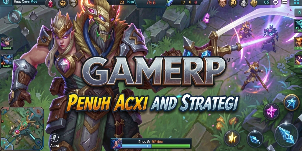 Tangkapan layar menunjukkan aksi pertempuran epik di GAMERP.