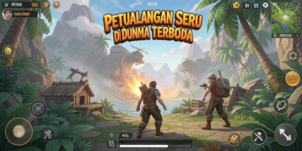 Tampilan gameplay menakjubkan dari dunia terbuka GN168.