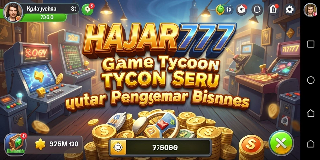Tampilan gameplay seru di <strong>HAJAR777</strong> menunjukkan keseruan mengelola bisnis.