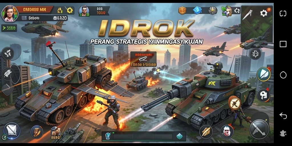 Tampilan gameplay seru dan strategis di IDROK.