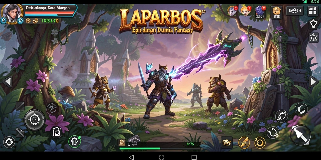 Tampilan gameplay seru di dunia petualangan LAPARBOS.
