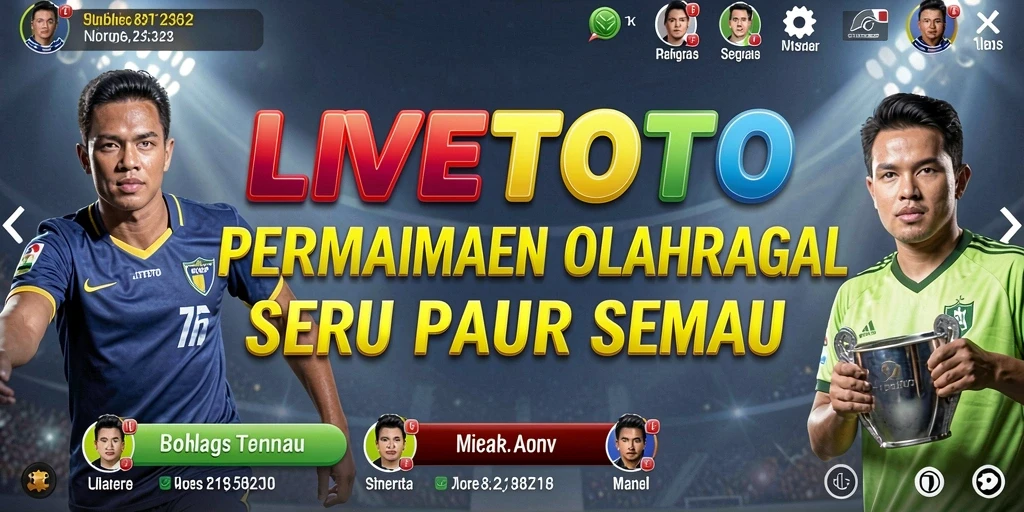 Screenshot gameplay LITETOTO menampilkan aksi olahraga yang menegangkan.