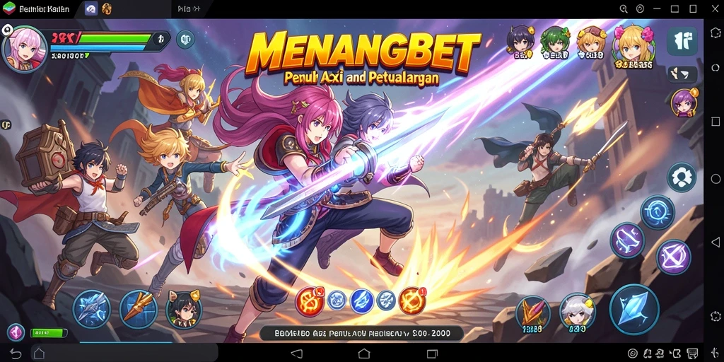 Tangkapan layar gameplay MENANGBET menampilkan karakter Anime dalam aksi.