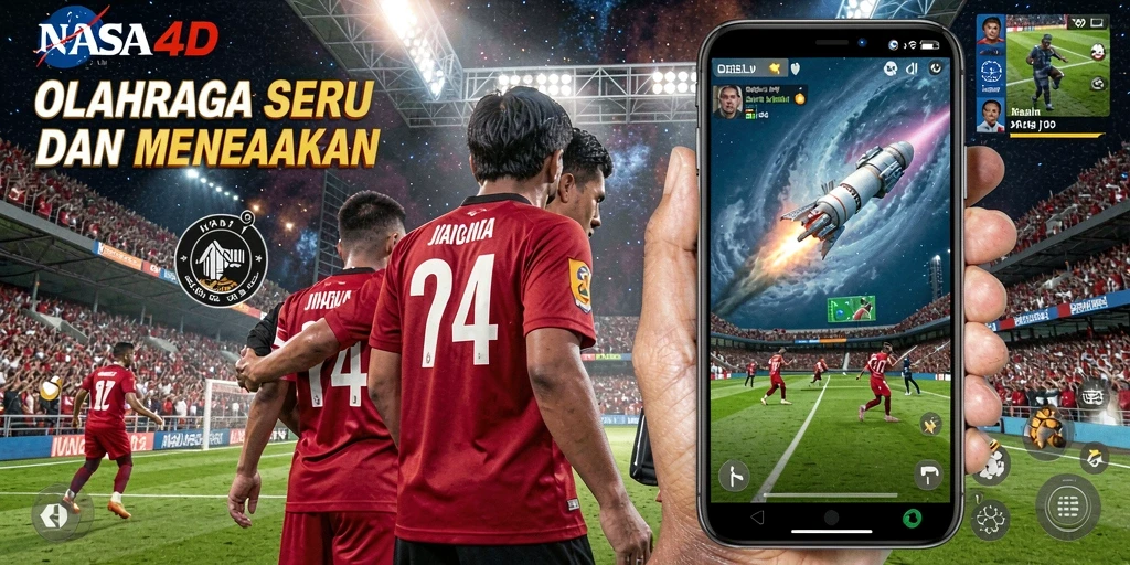 Screenshot NASA4D menampilkan adu ketangkasan dalam cabang olahraga yang dinamis.