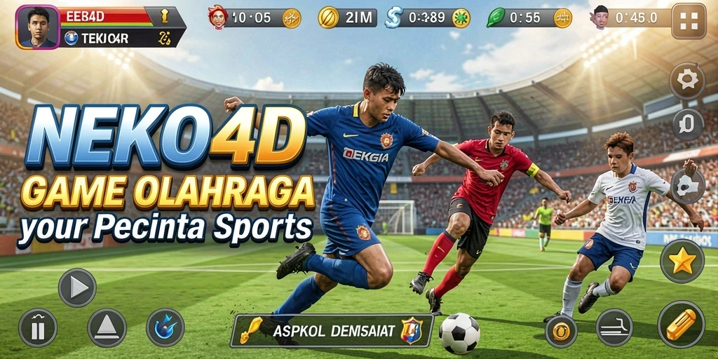 Tampilan gameplay <strong>NEKO4D</strong> yang dinamis dan menarik dalam kategori olahraga.