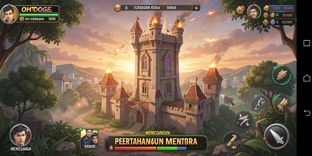 Tampilan gameplay seru OHTOGEL dalam aksi Tower Defense.