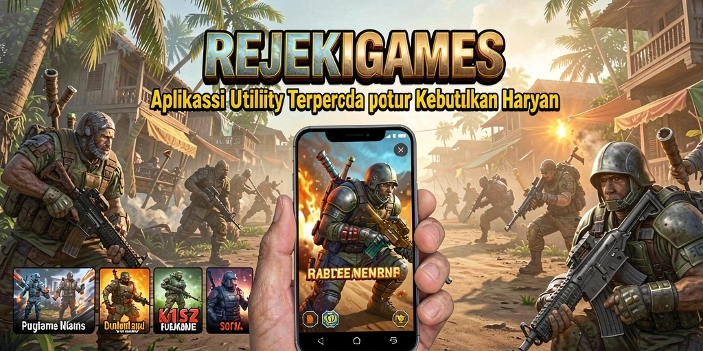Screenshot REJEKIGAMES menunjukkan antarmuka intuitif untuk penggunaan utility.