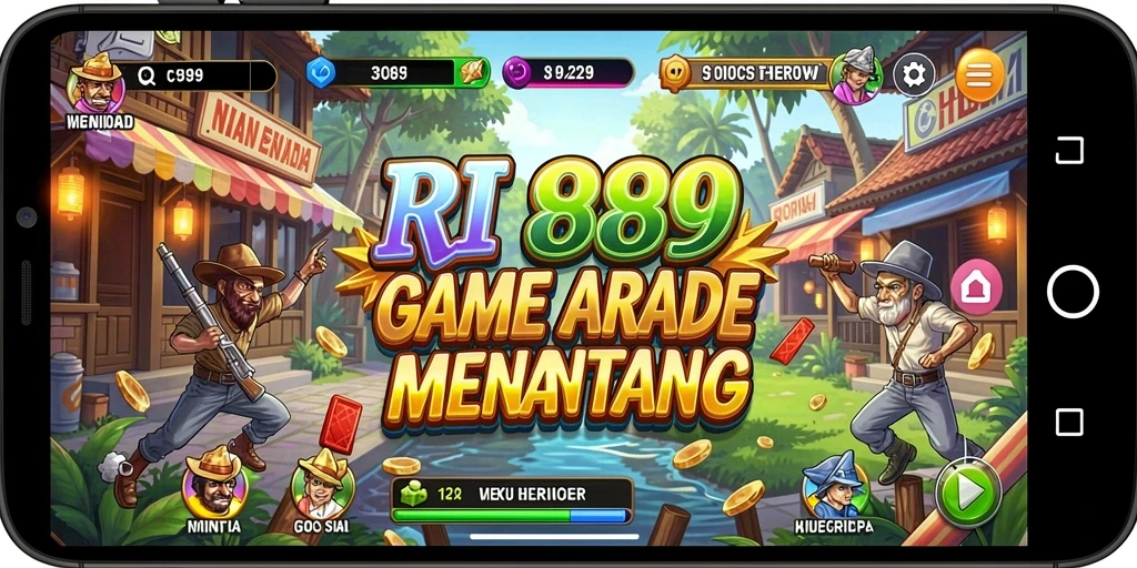Tampilan gambar RI889 yang menunjukkan gameplay Arcade yang seru.