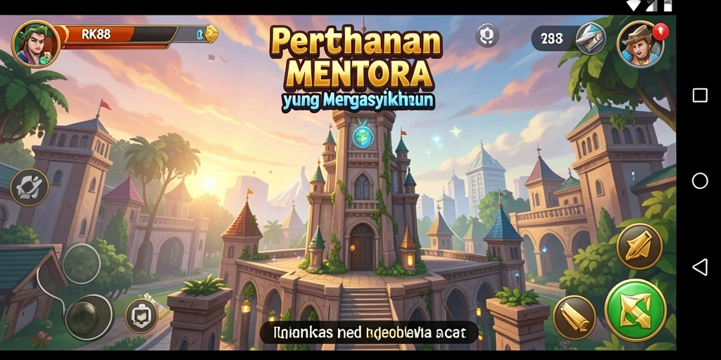 Tampilan gameplay strategis dari RK88 yang mengasyikkan.