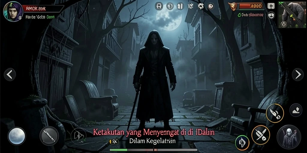 Screenshot utama RPOK menampilkan suasana gameplay yang mencekam.