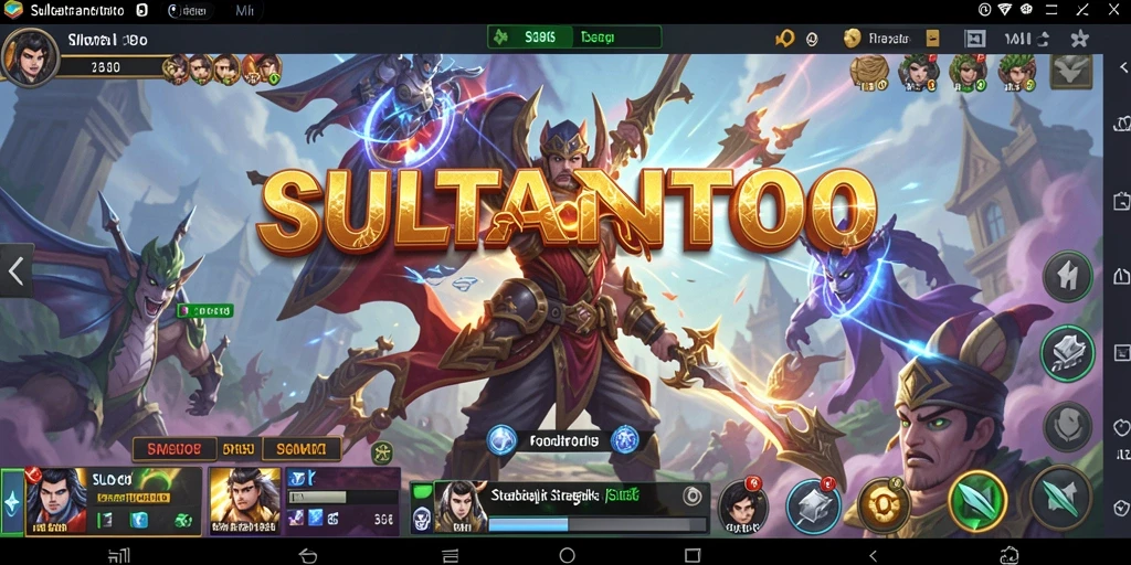 Screenshot game SULTANTOTO menampilkan pertempuran strategis yang menarik.