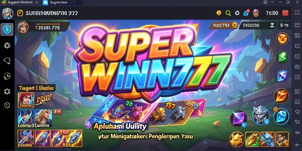 Tampilan aplikasi SUPERWIN777 dengan antarmuka yang intuitif dan mudah dinavigasi.