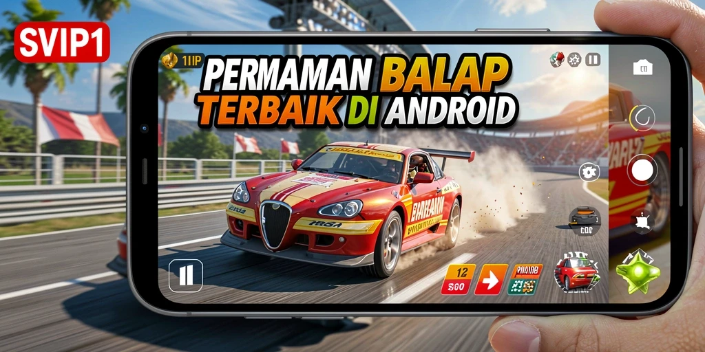 Tampilan balapan seru dalam gameplay SVIP1 yang menegangkan.