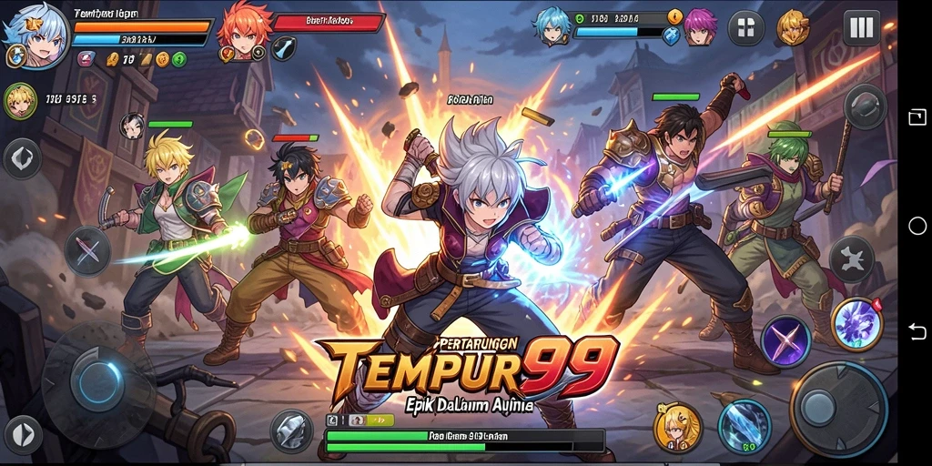 Tampilan gameplay TEMPUR99 yang menarik dan penuh aksi.