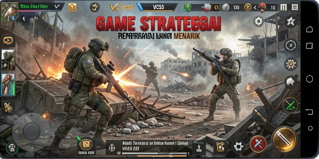 Tampilan gameplay VC55 yang menarik dan strategis.